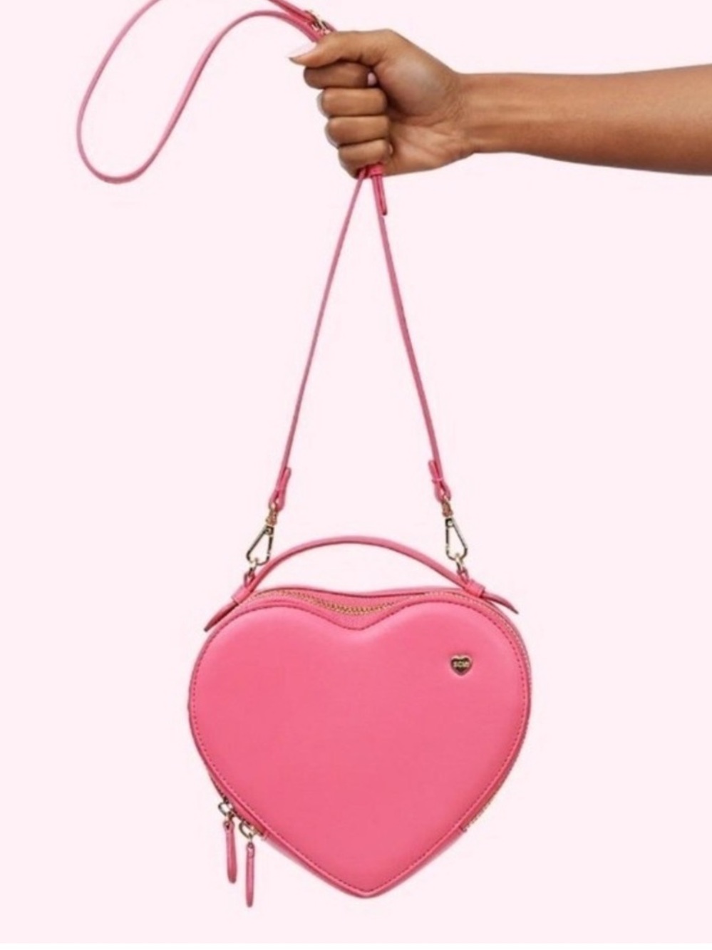 Stoney Clover Lane Guava Heart Crossbody Bag
